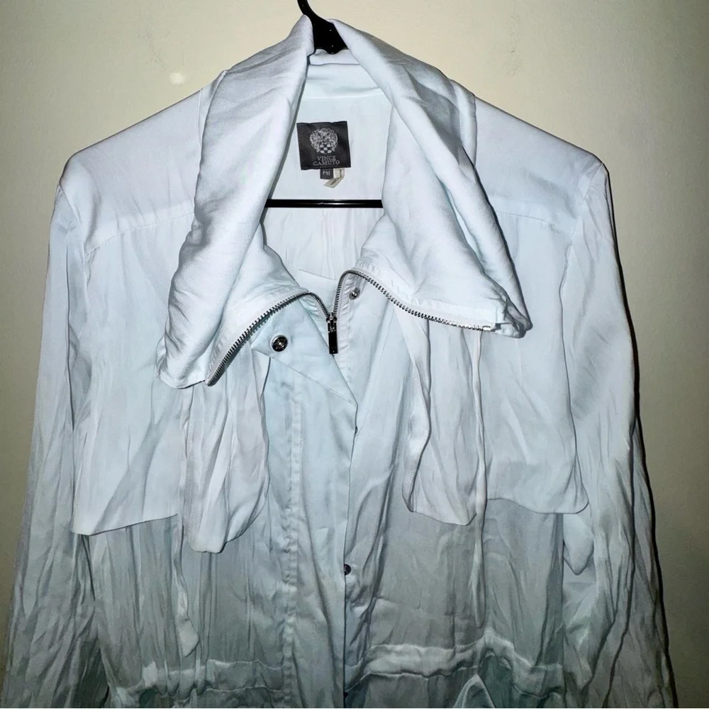 Vince Camuto Light Blue Zip-Up Anorak Jacket - Picture 2 of 9